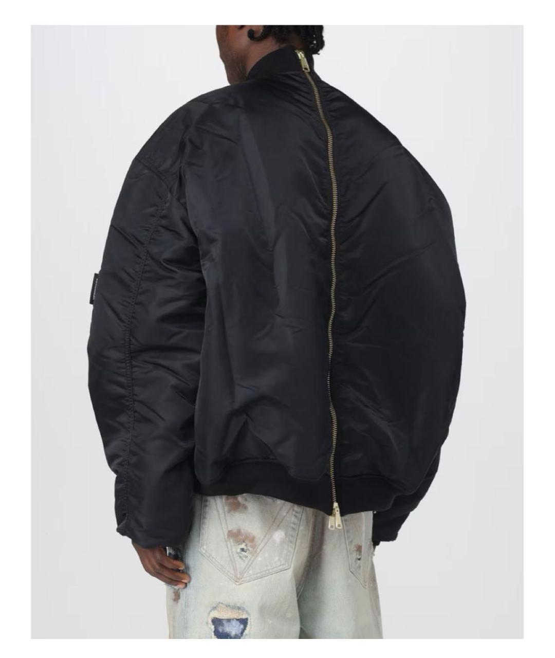 VETEMENTS Черная полиэстеровая куртка, фото 3
