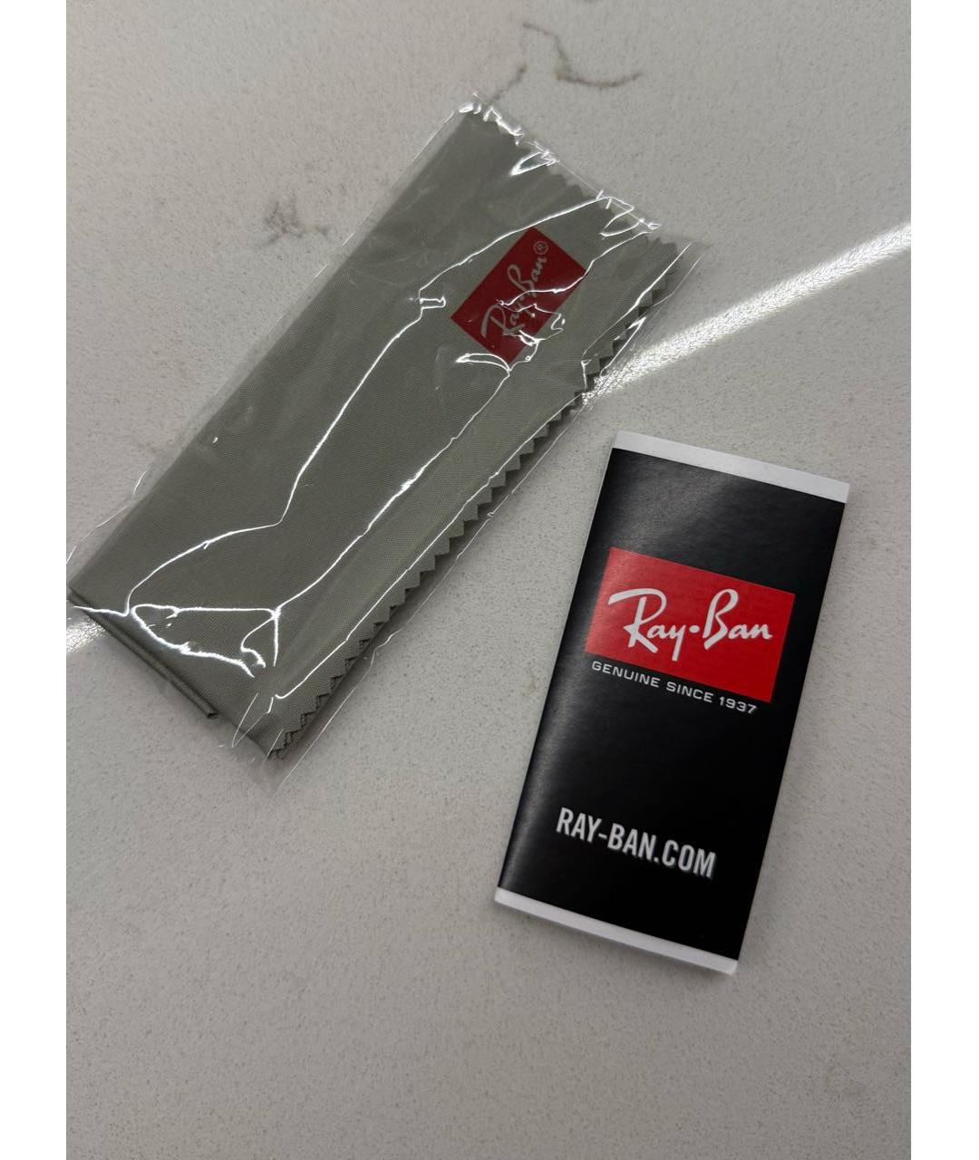 RAY BAN Золотые металлические солнцезащитные очки, фото 5