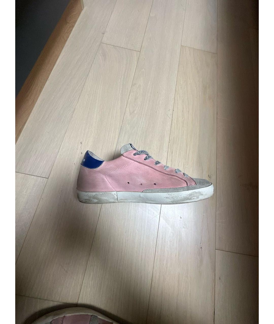 GOLDEN GOOSE DELUXE BRAND Розовые замшевые кеды, фото 7