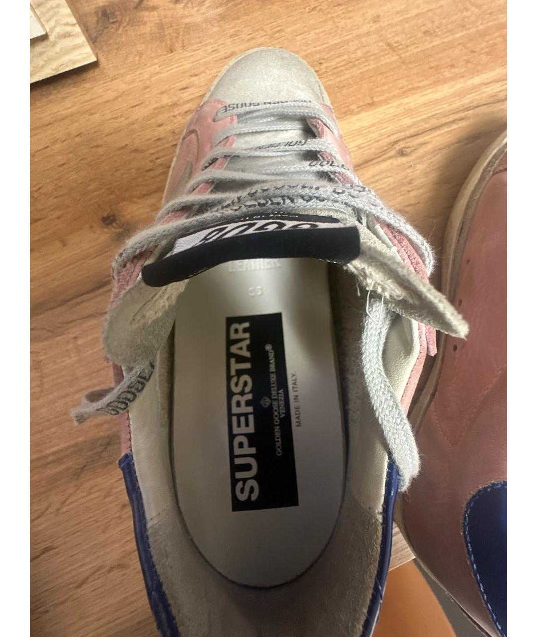 GOLDEN GOOSE DELUXE BRAND Розовые замшевые кеды, фото 5