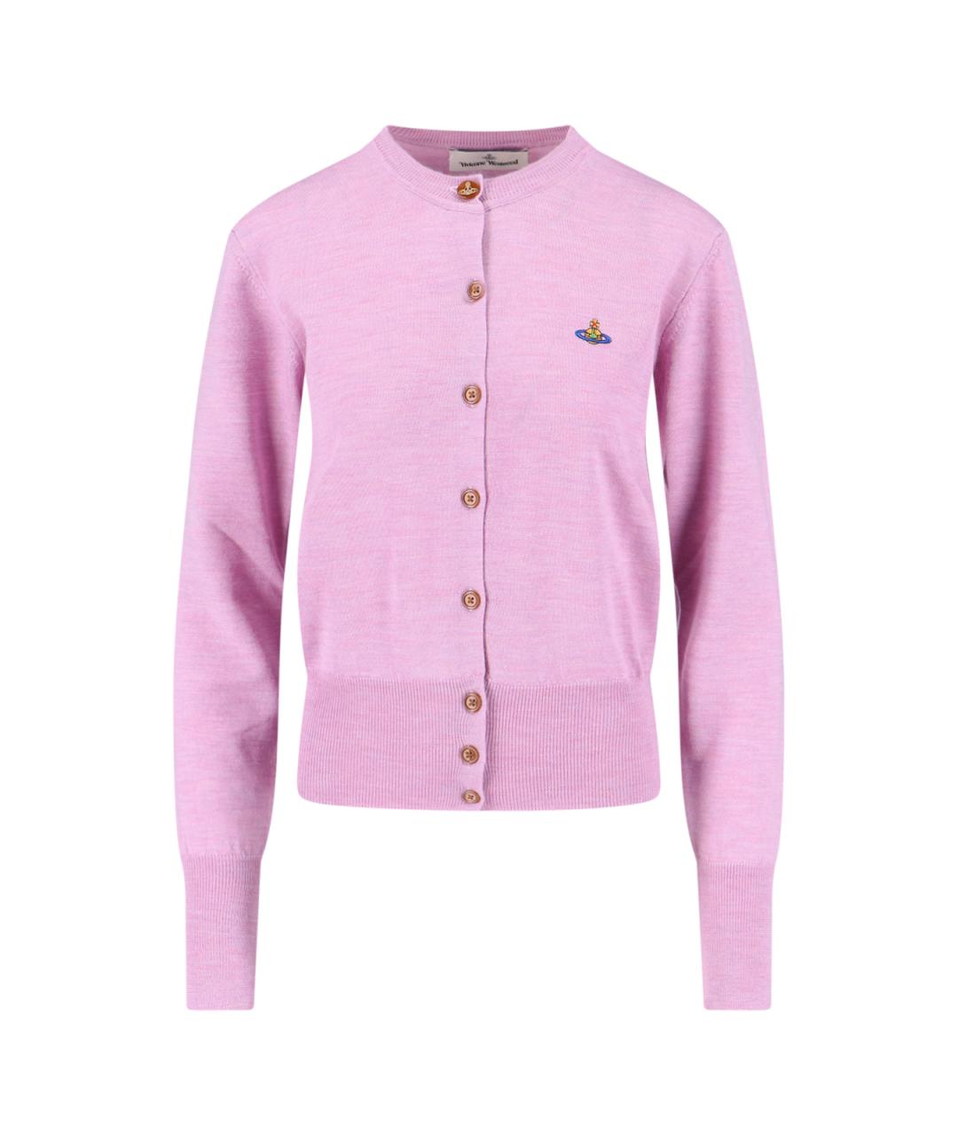 VIVIENNE WESTWOOD Розовый шерстяной кардиган, фото 1