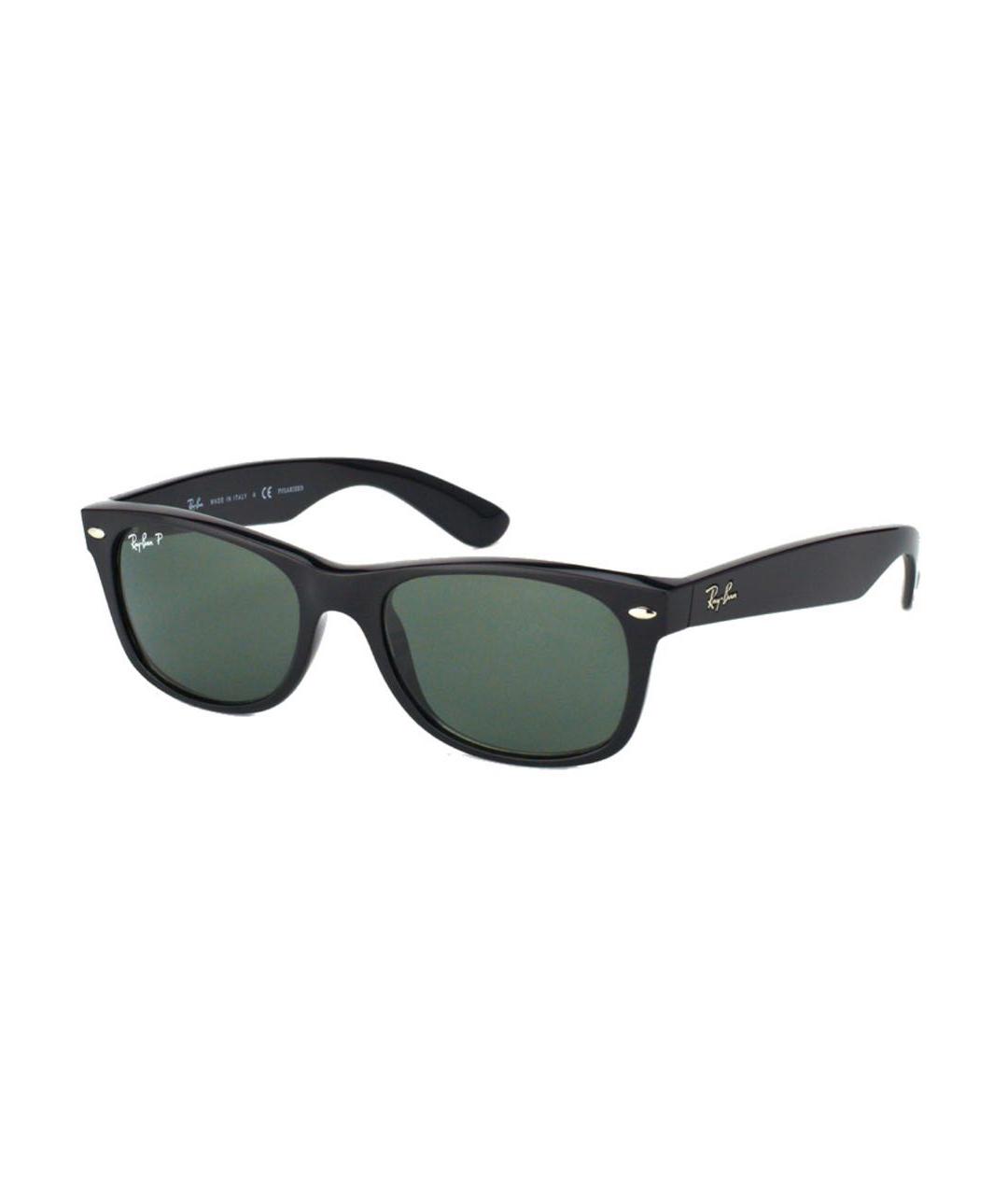 RAY BAN Черные пластиковые солнцезащитные очки, фото 2