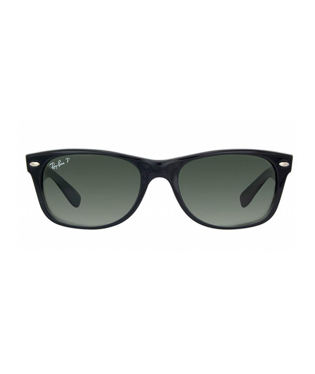 RAY BAN Черные пластиковые солнцезащитные очки, фото 1