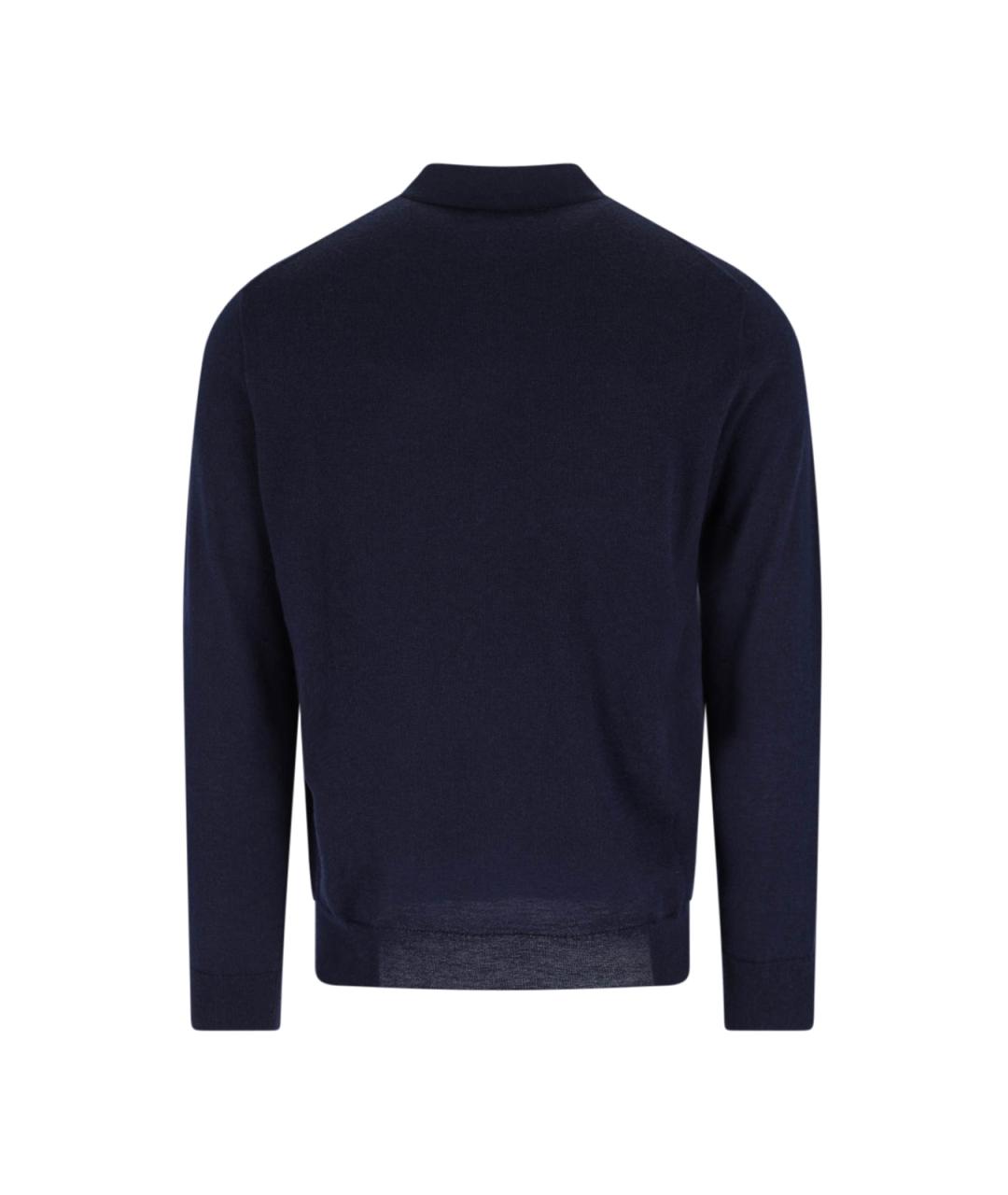 POLO RALPH LAUREN Темно-синий шерстяной джемпер / свитер, фото 2