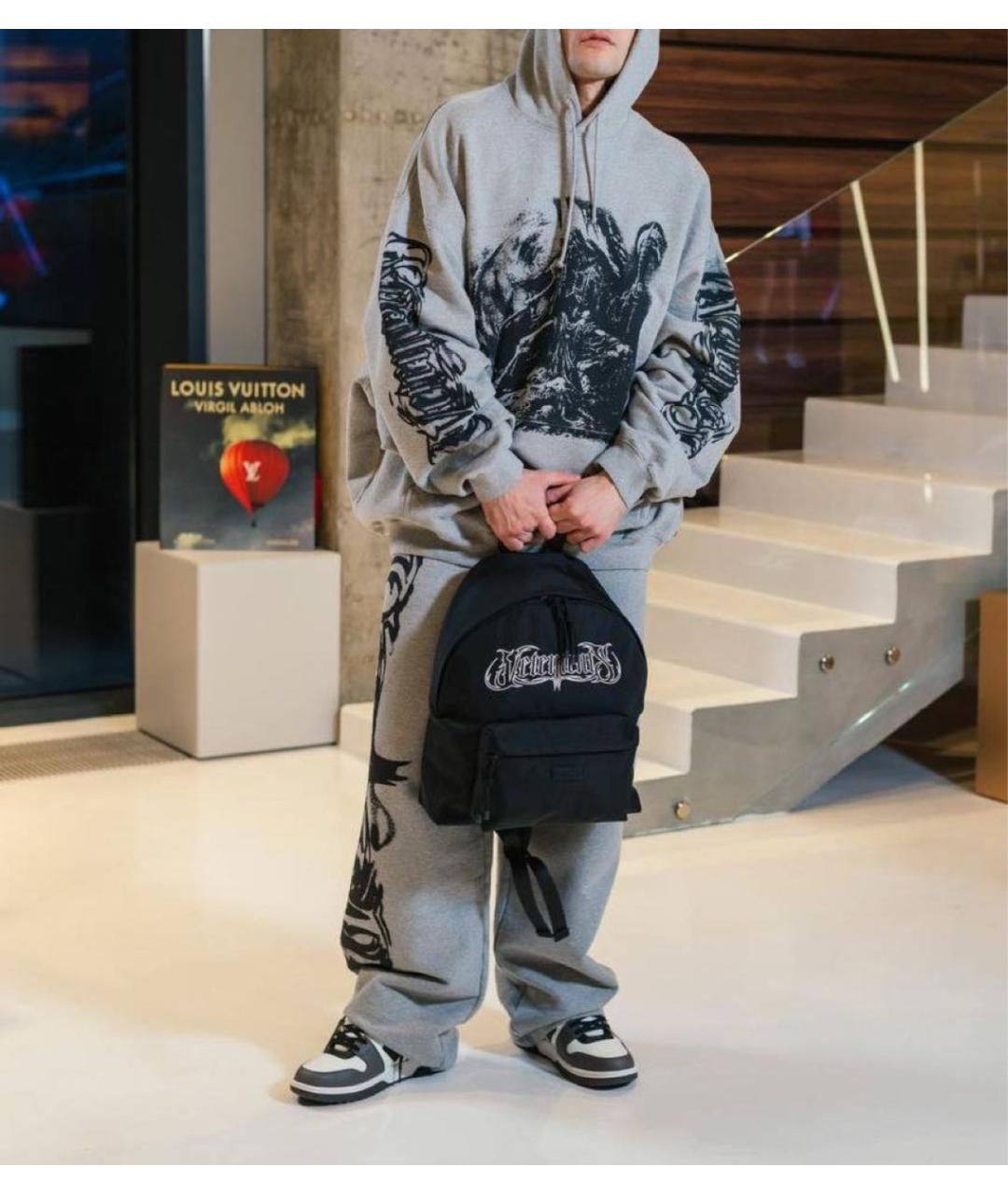VETEMENTS Серые хлопковые повседневные брюки, фото 5