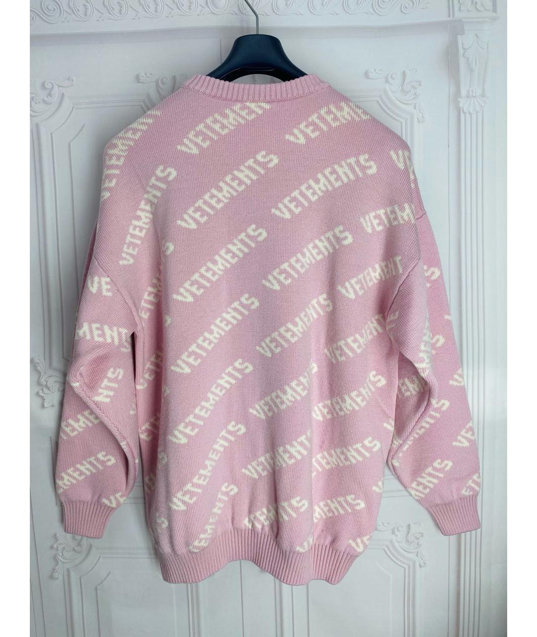 VETEMENTS Розовый шерстяной джемпер / свитер, фото 2