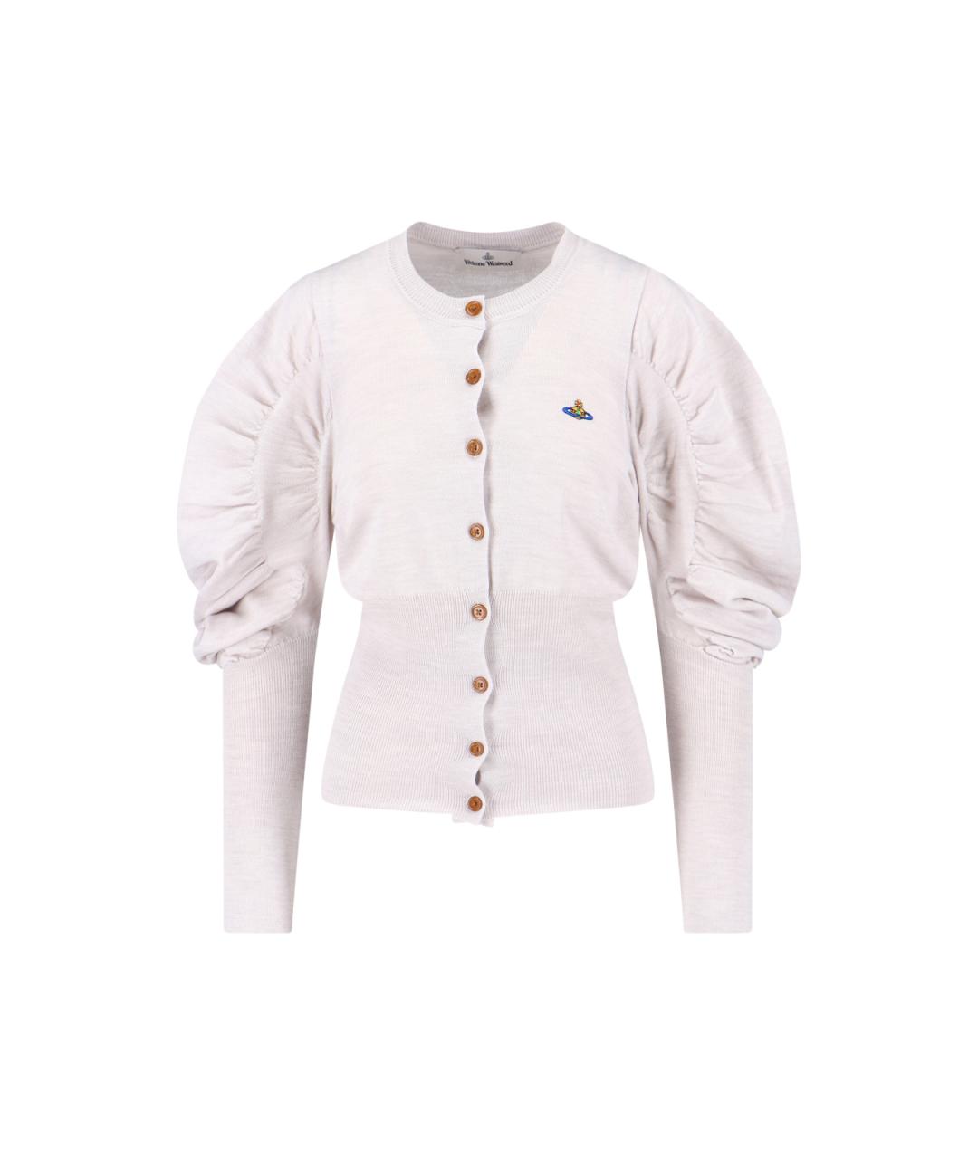 VIVIENNE WESTWOOD Серый шерстяной кардиган, фото 1