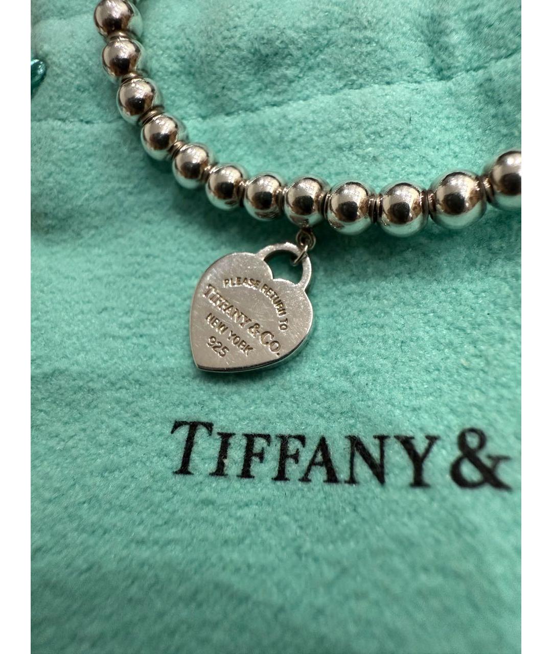 TIFFANY&CO Бирюзовый серебряный браслет, фото 3
