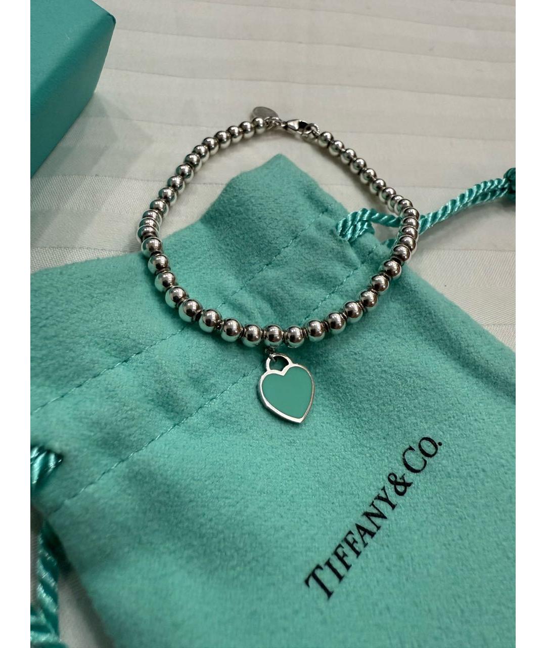 TIFFANY&CO Бирюзовый серебряный браслет, фото 2