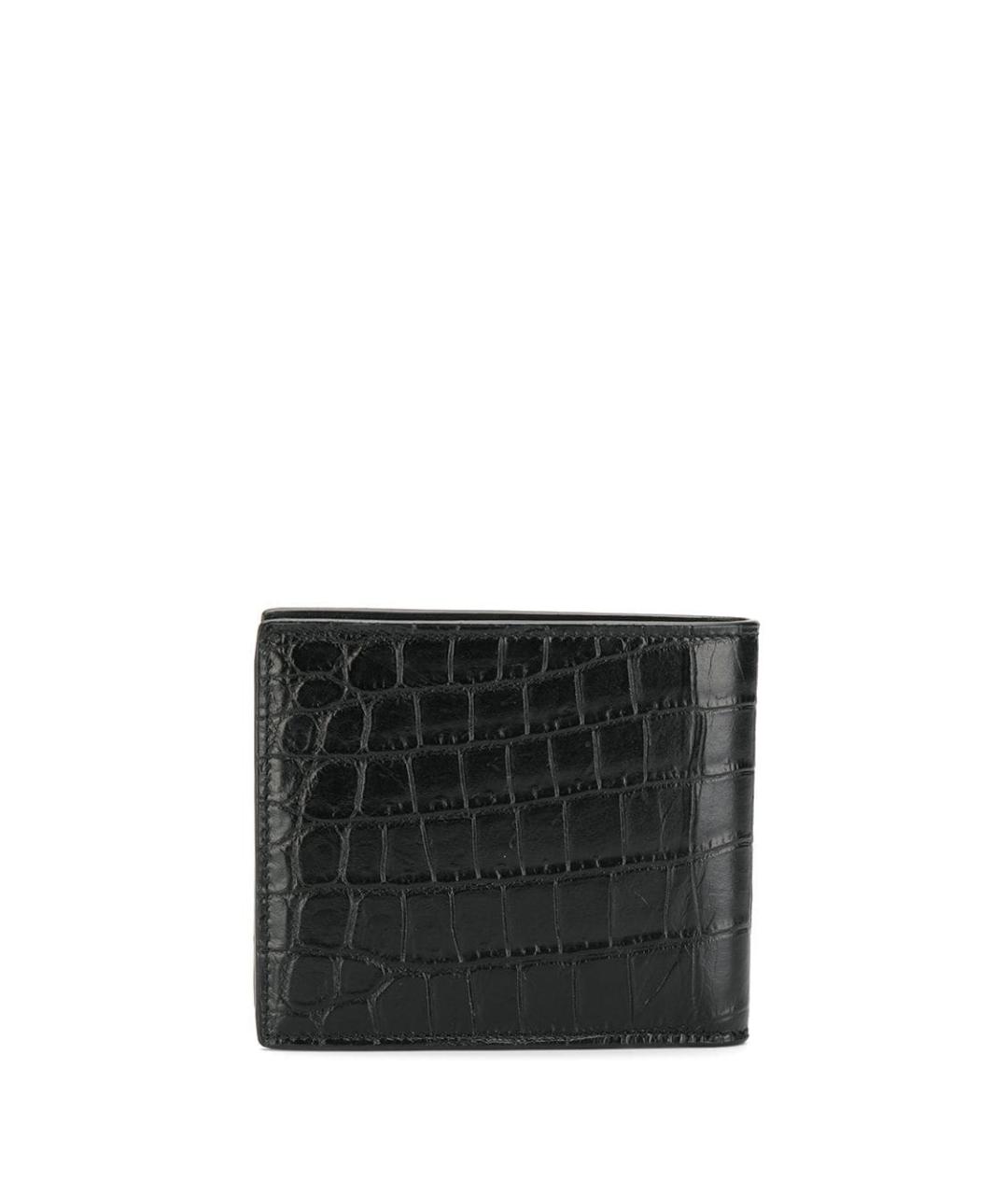 SAINT LAURENT Черный кожаный кошелек, фото 2