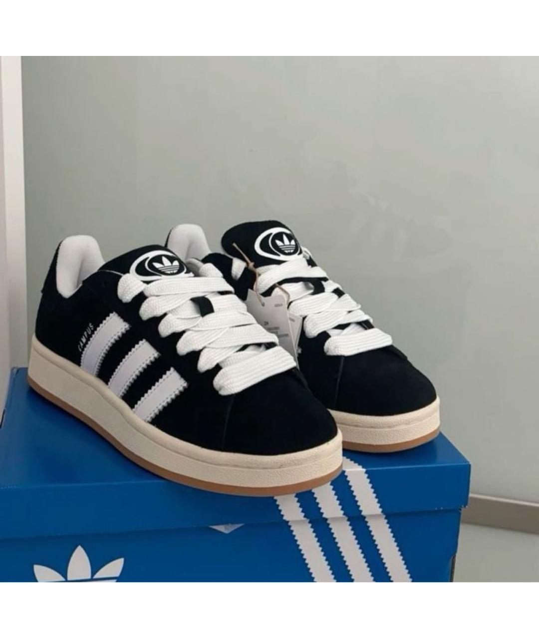 ADIDAS Черные замшевые низкие кроссовки / кеды, фото 5