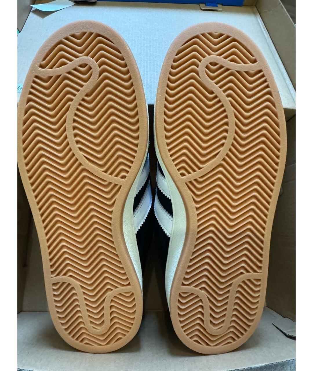 ADIDAS Черные замшевые низкие кроссовки / кеды, фото 2