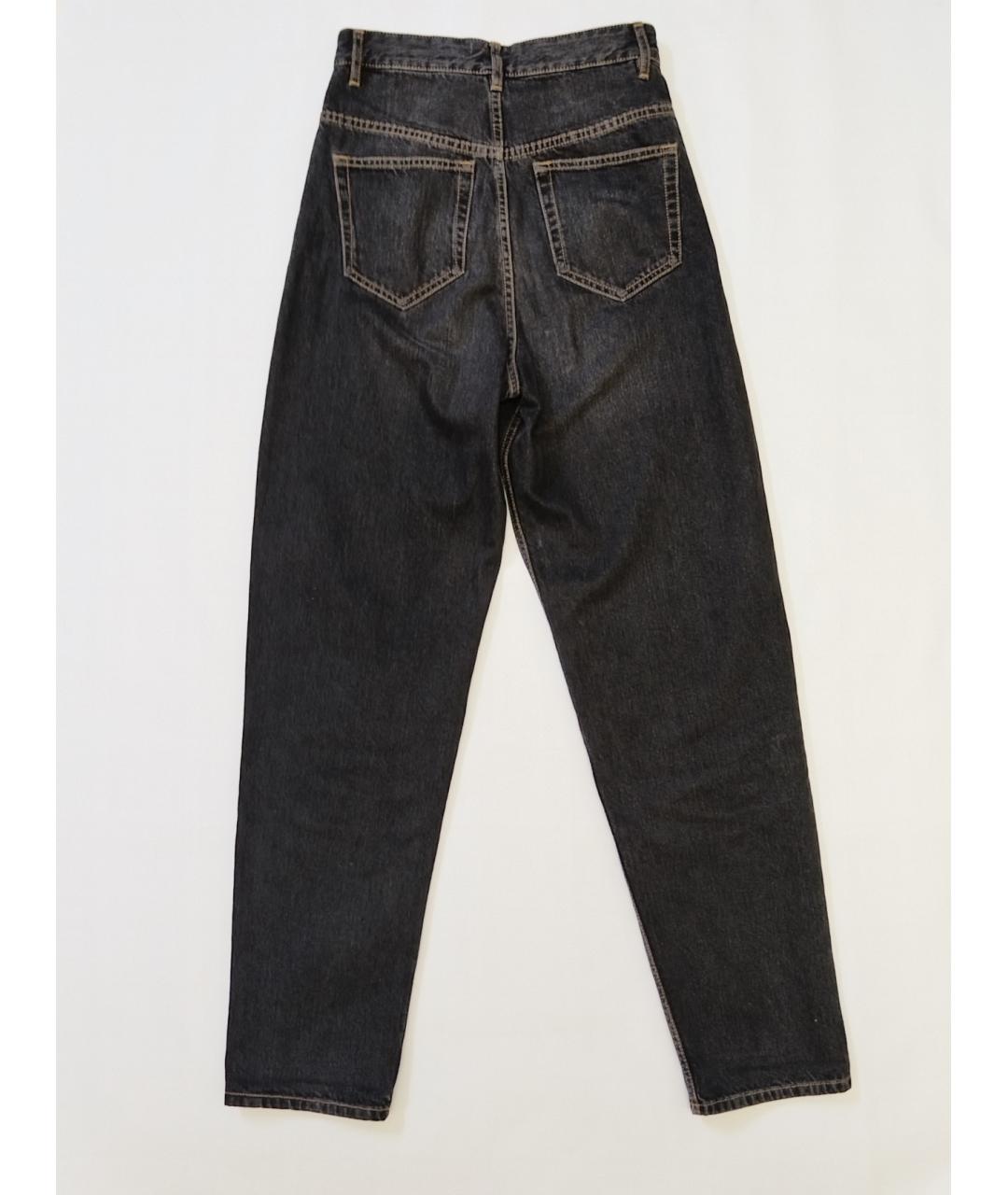 ISABEL MARANT ETOILE Черные хлопковые прямые джинсы, фото 2