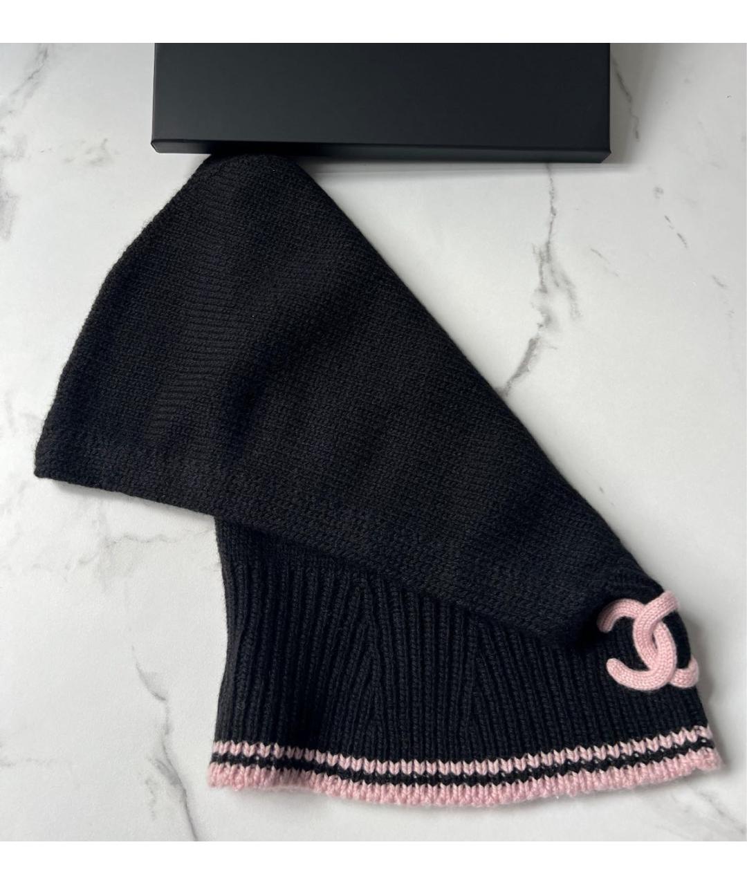 CHANEL Черная кашемировая шапка, фото 3