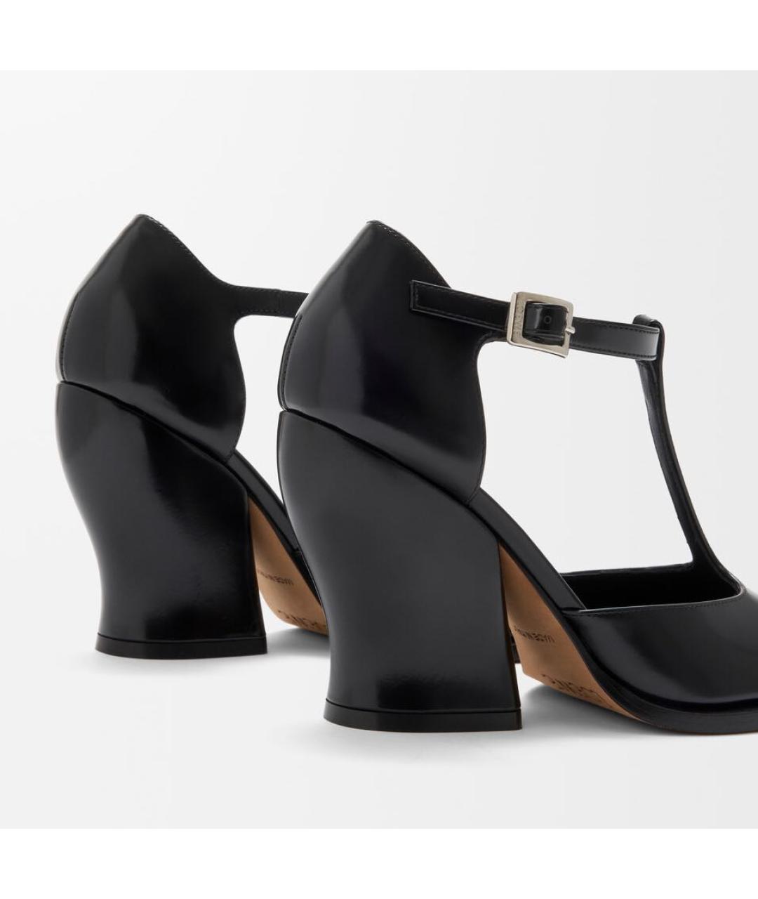 LOEWE Черные кожаные туфли, фото 5