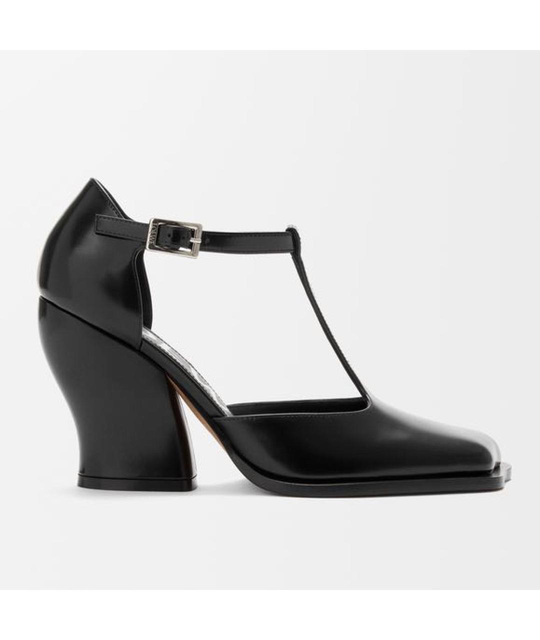LOEWE Черные кожаные туфли, фото 6