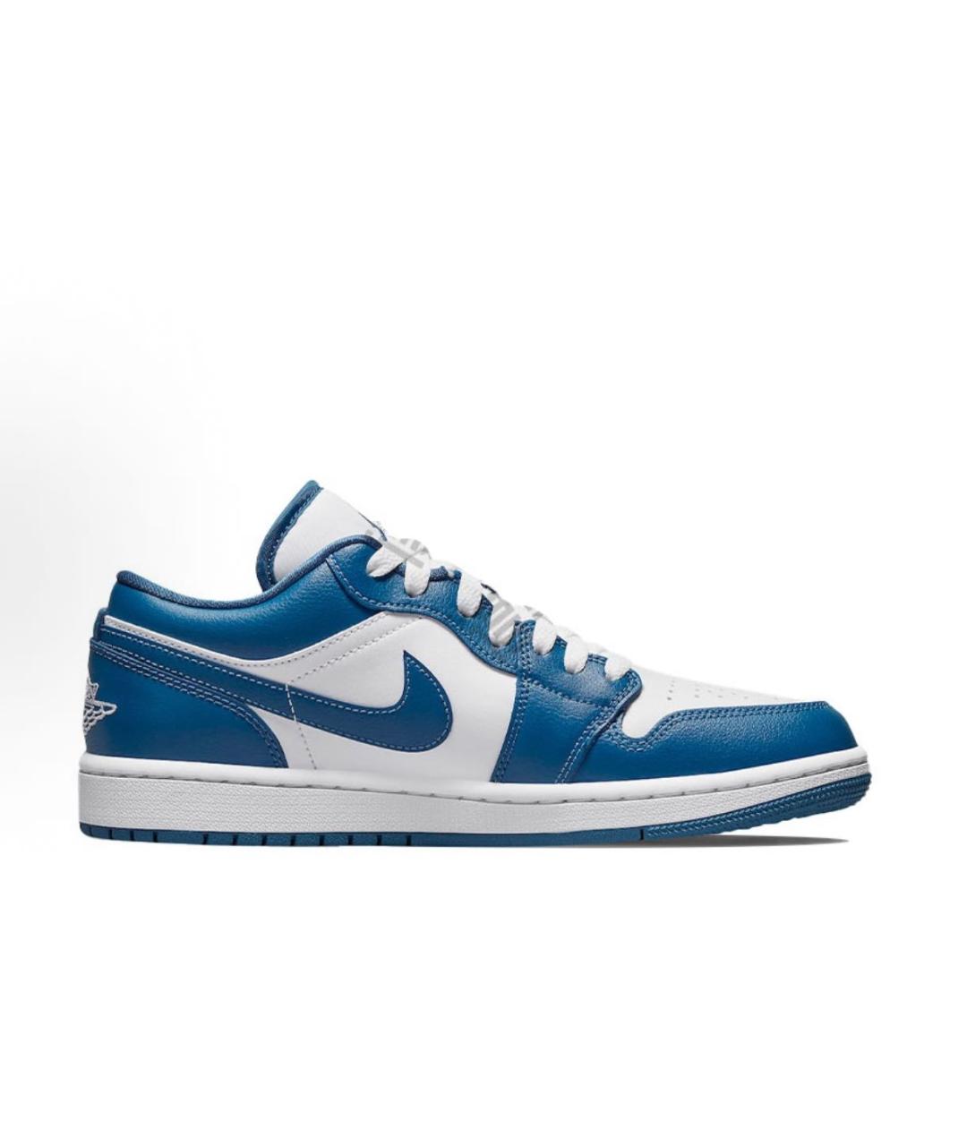 JORDAN Синие кожаные кроссовки, фото 7