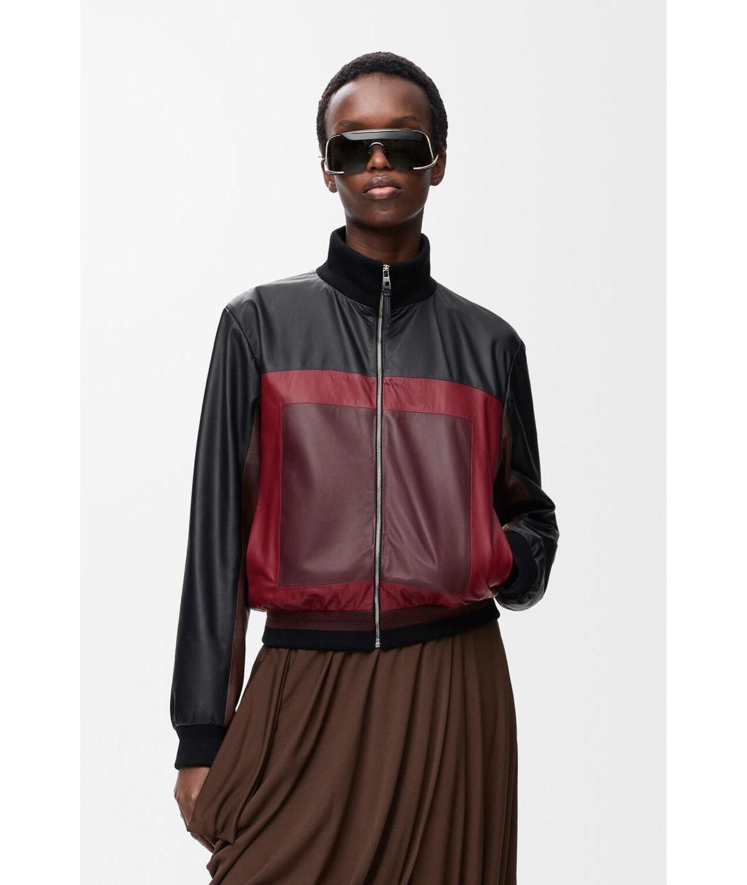 LOEWE Черная кожаная куртка, фото 3