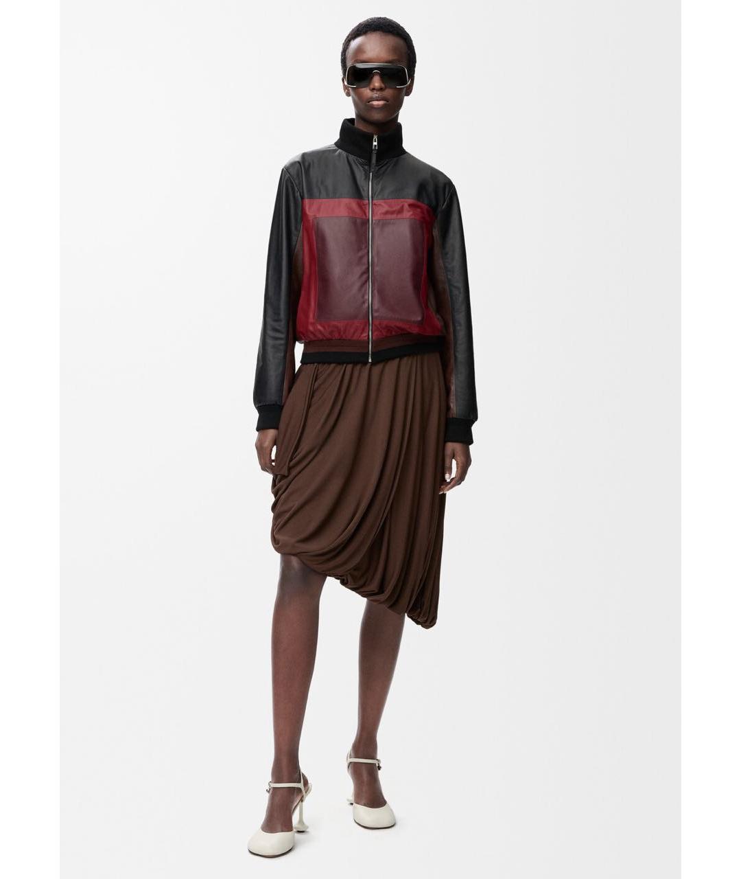 LOEWE Черная кожаная куртка, фото 2