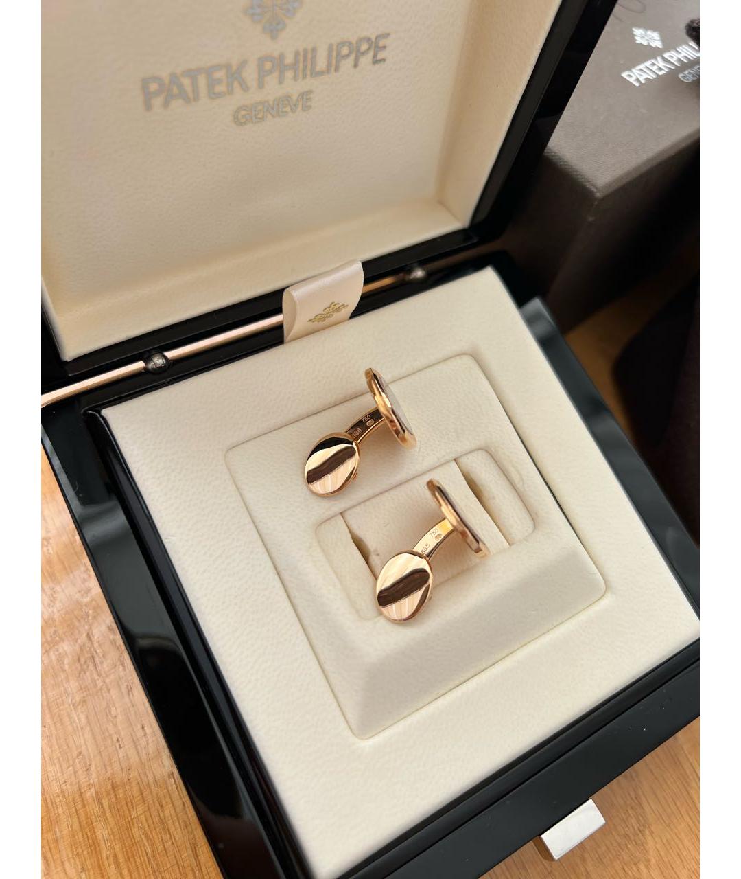 PATEK PHILIPPE Золотые запонки из розового золота, фото 3