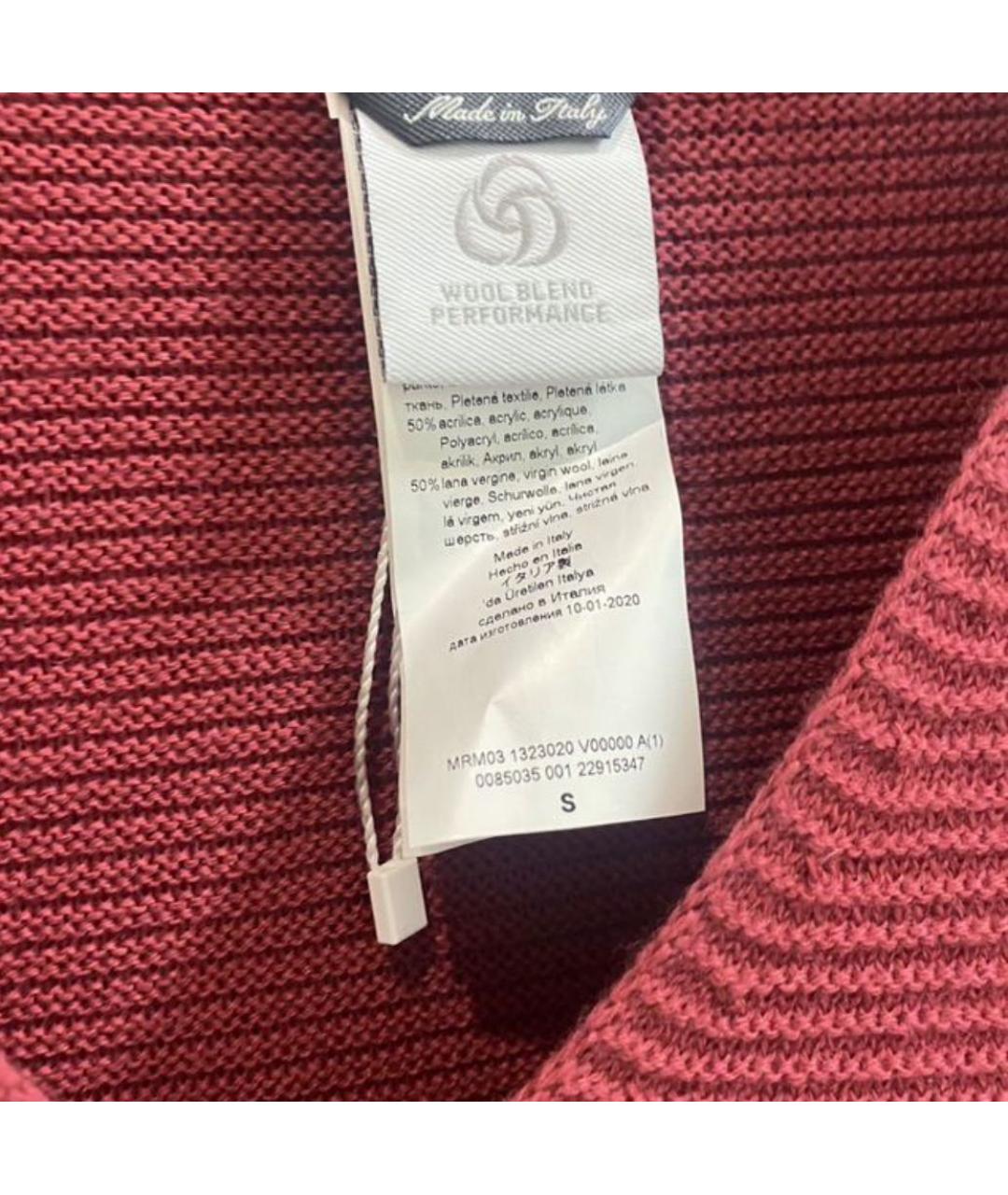 MAX MARA Красное шерстяное повседневное платье, фото 5
