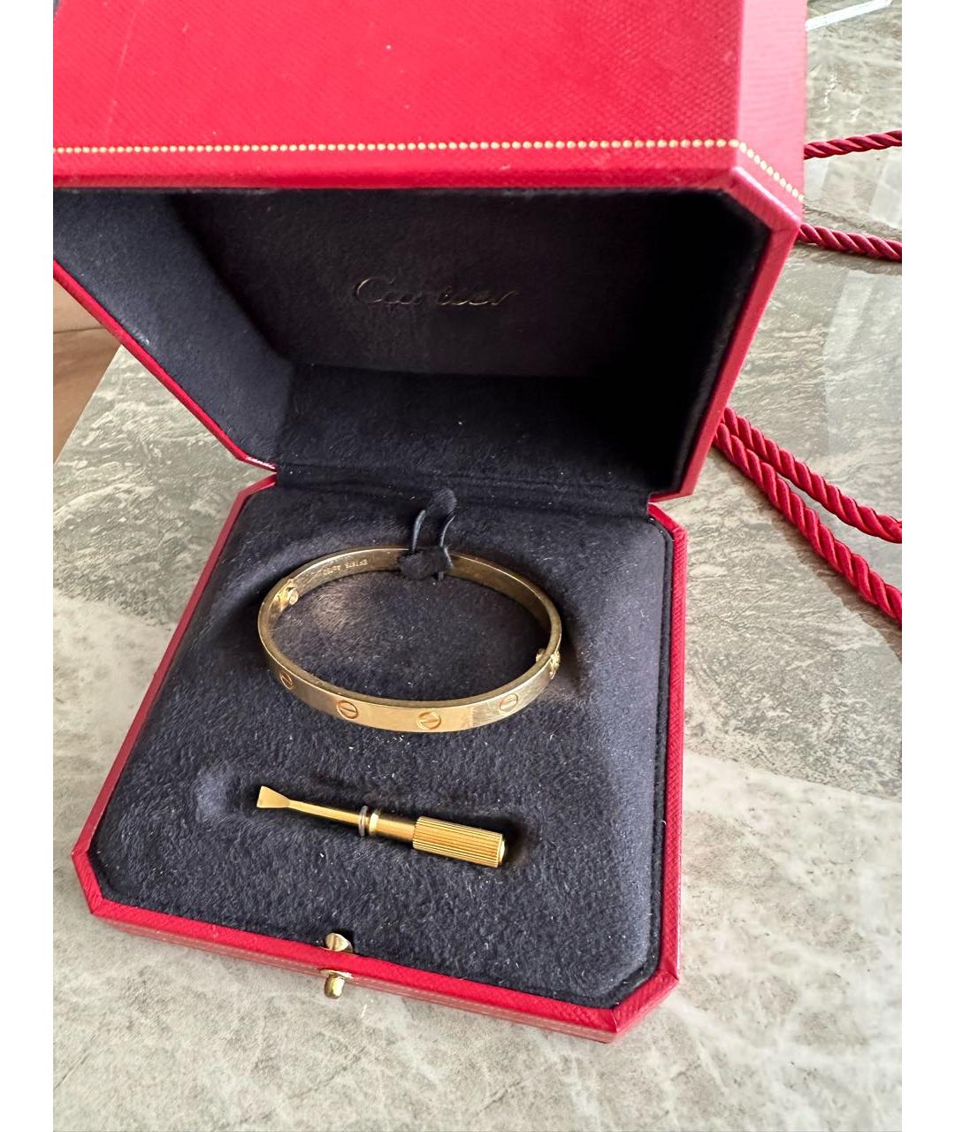 CARTIER Желтый браслет из желтого золота, фото 4