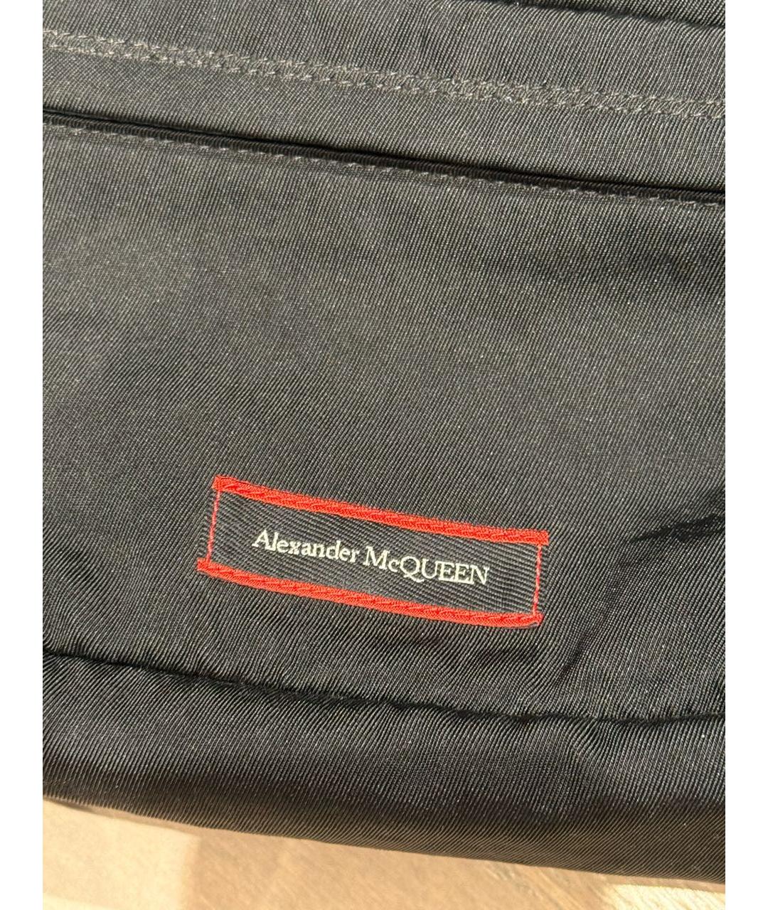 ALEXANDER MCQUEEN Черная поясная сумка, фото 3