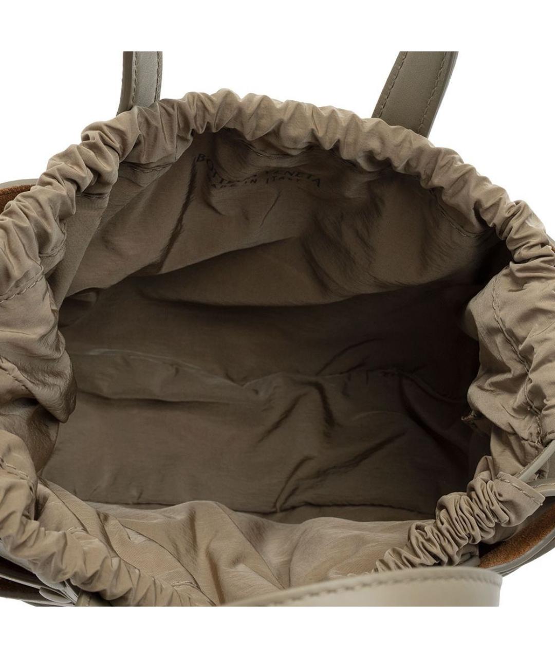 BOTTEGA VENETA Серая сумка с короткими ручками, фото 4