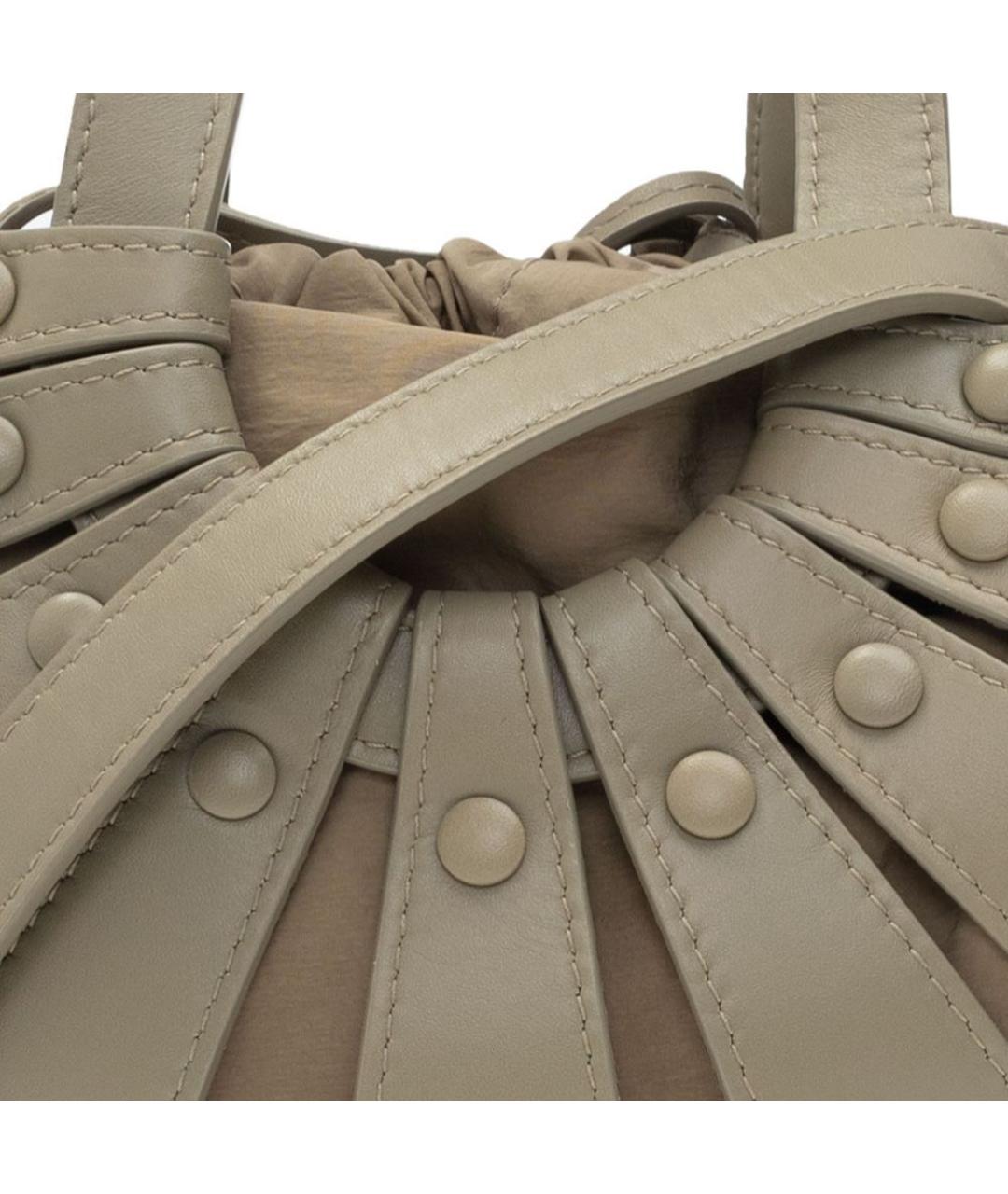 BOTTEGA VENETA Серая сумка с короткими ручками, фото 5