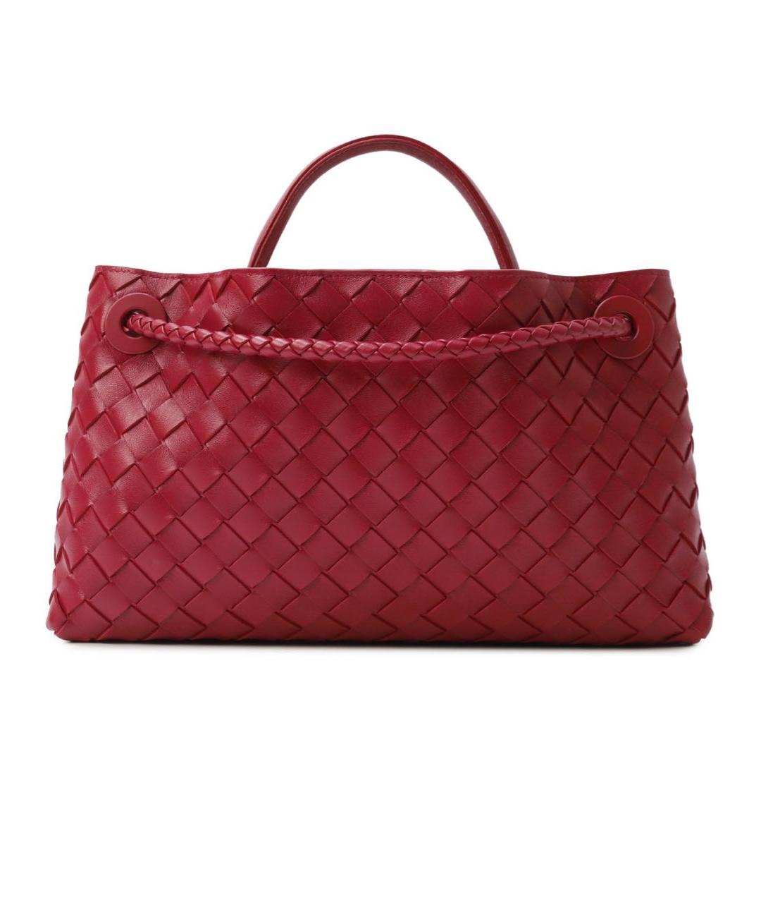 BOTTEGA VENETA Красная кожаная сумка с короткими ручками, фото 2