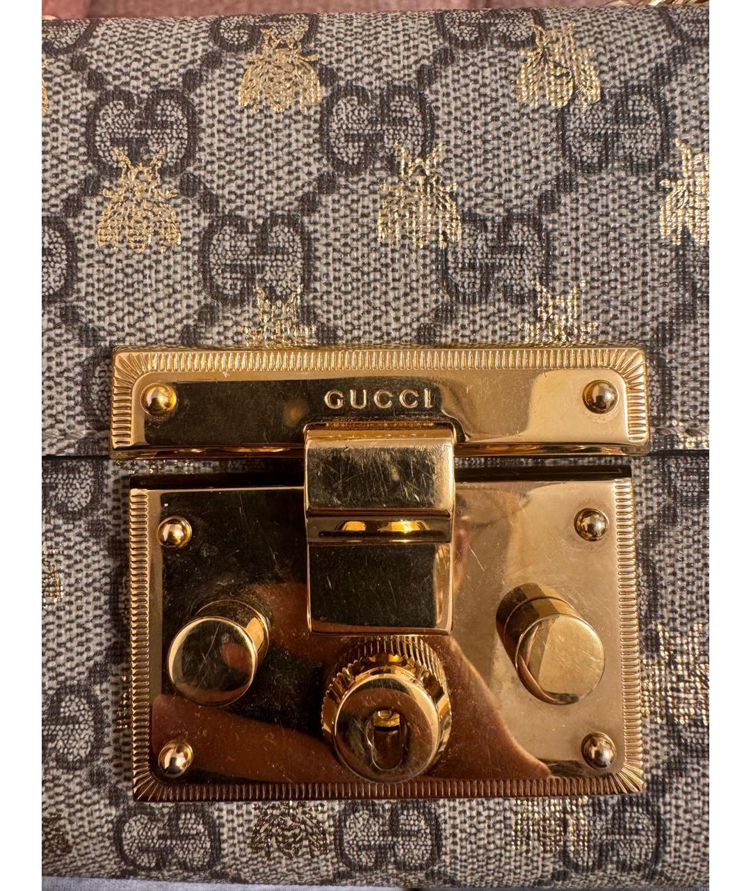 GUCCI Серая сумка через плечо, фото 5