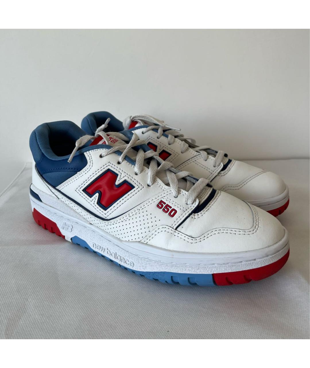 NEW BALANCE Белые кожаные кеды, фото 2
