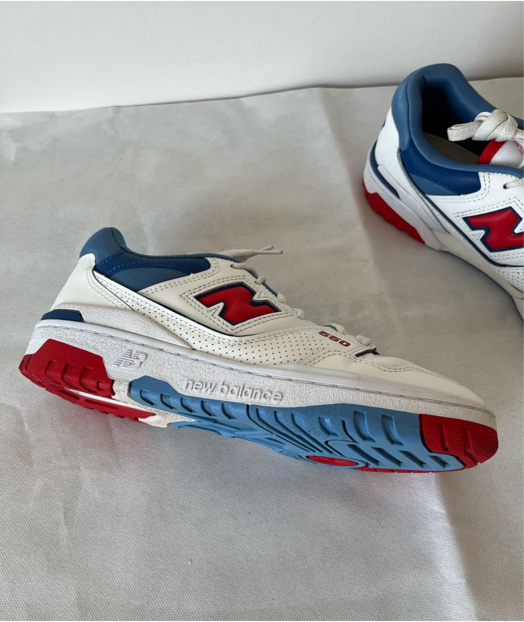 NEW BALANCE Белые кожаные кеды, фото 3