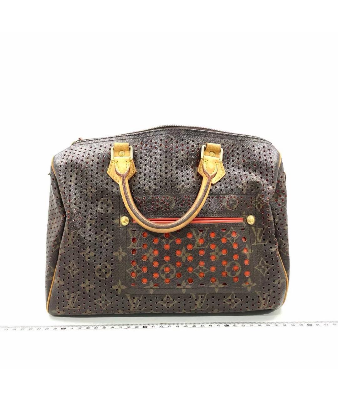 LOUIS VUITTON Коричневая кожаная дорожная/спортивная сумка, фото 9
