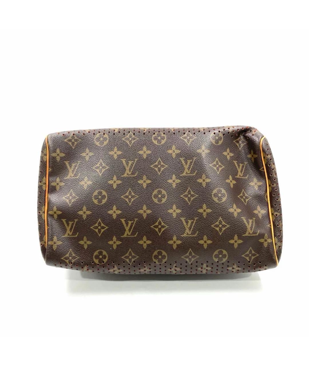 LOUIS VUITTON Коричневая кожаная дорожная/спортивная сумка, фото 4