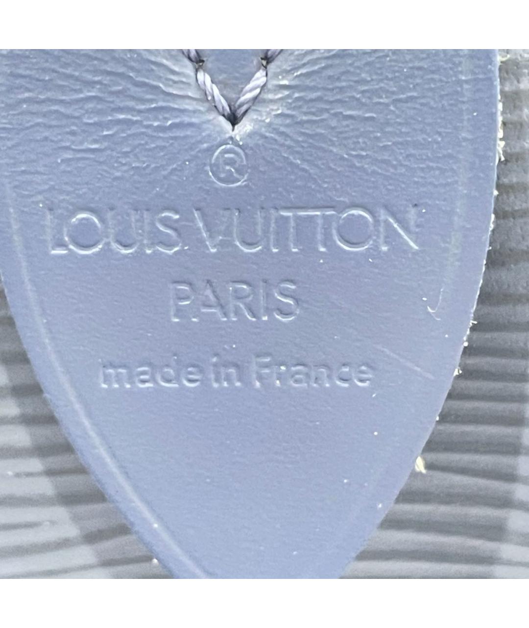 LOUIS VUITTON Темно-синяя кожаная дорожная/спортивная сумка, фото 4