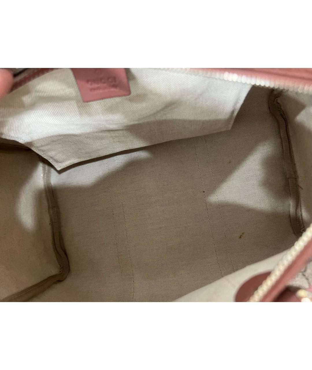 GUCCI Коричневая кожаная сумка с короткими ручками, фото 4