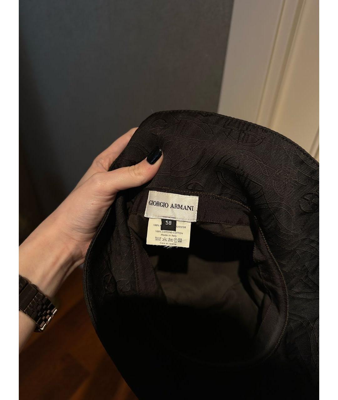 GIORGIO ARMANI Коричневая панама, фото 4