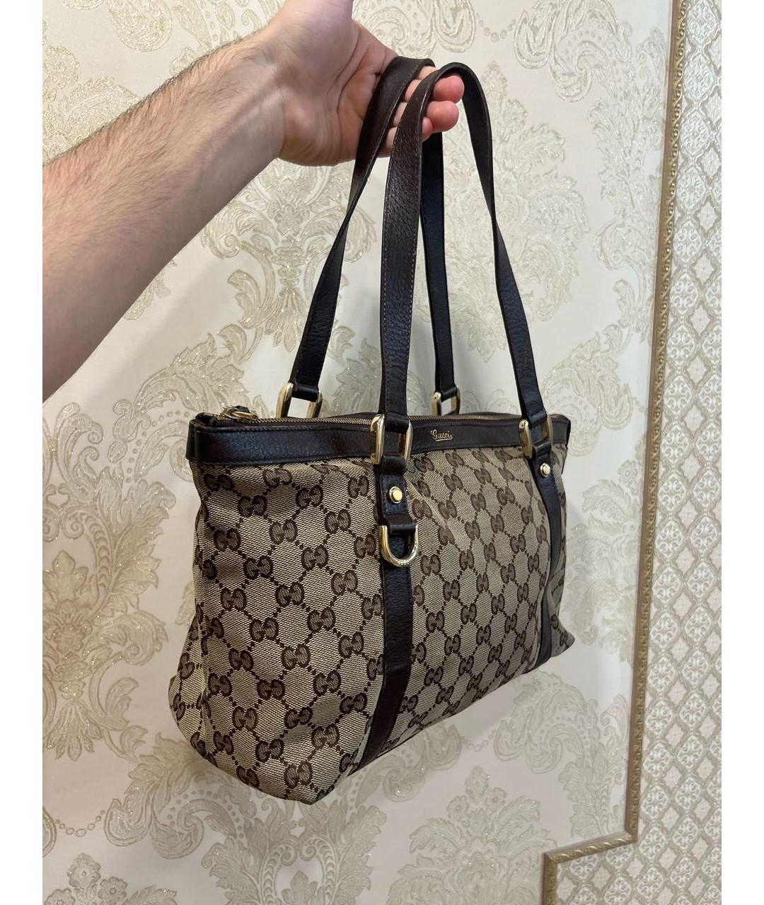 GUCCI Коричневая сумка с короткими ручками, фото 2