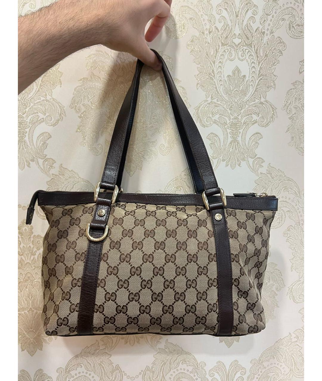 GUCCI Коричневая сумка с короткими ручками, фото 3