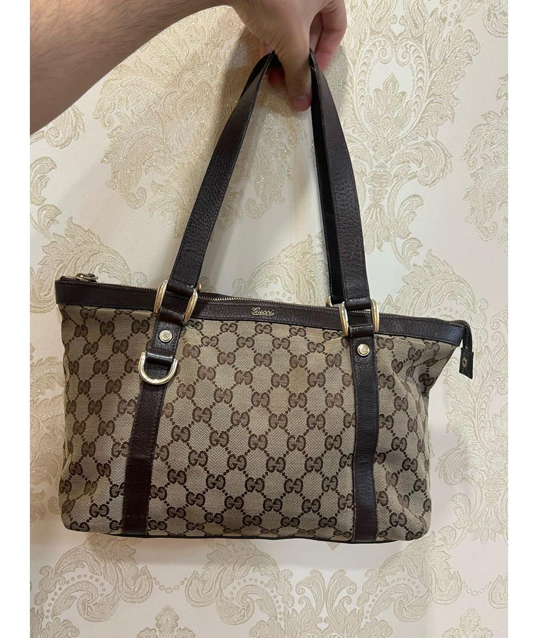 GUCCI Коричневая сумка с короткими ручками, фото 5