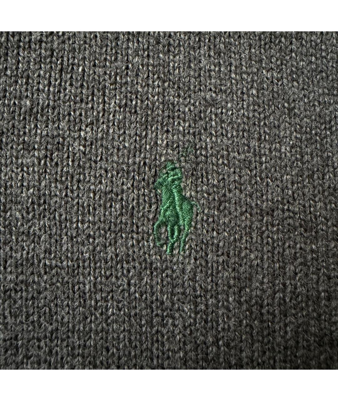 POLO RALPH LAUREN Антрацитовый хлопковый джемпер / свитер, фото 2