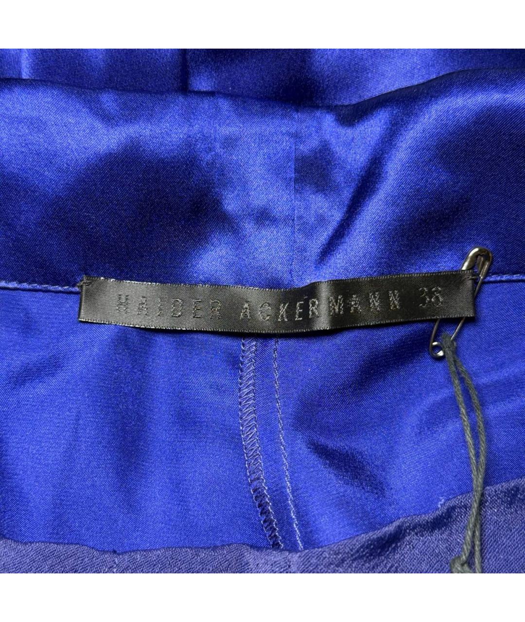HAIDER ACKERMANN Синие повседневные брюки, фото 8