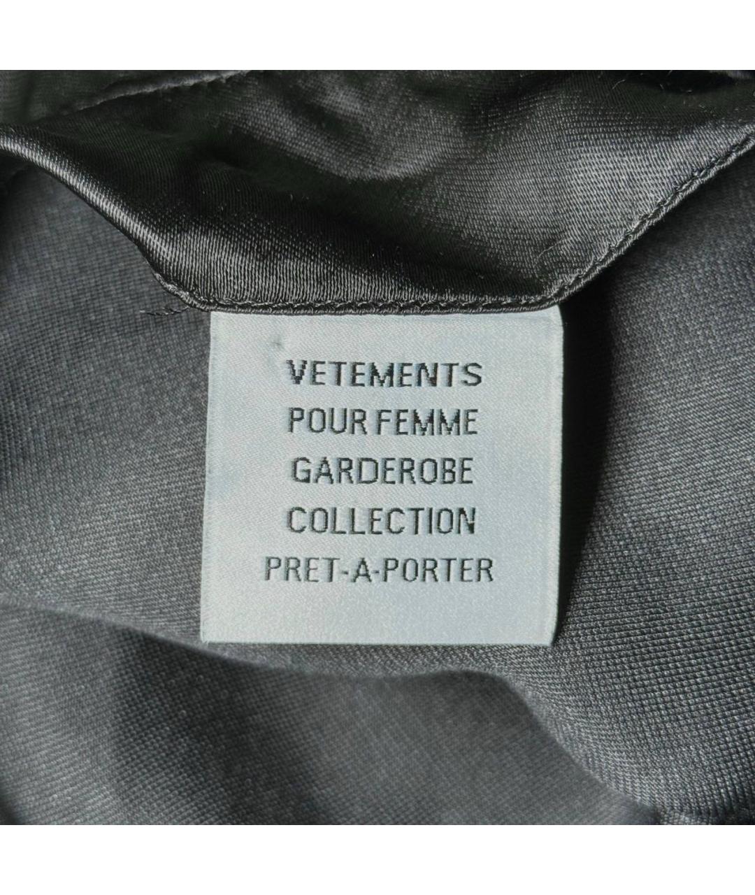 VETEMENTS Черное коктейльное платье, фото 7