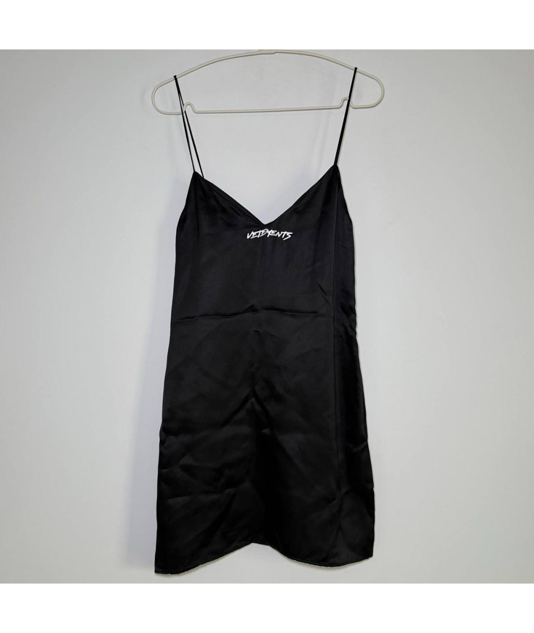 VETEMENTS Черное коктейльное платье, фото 9