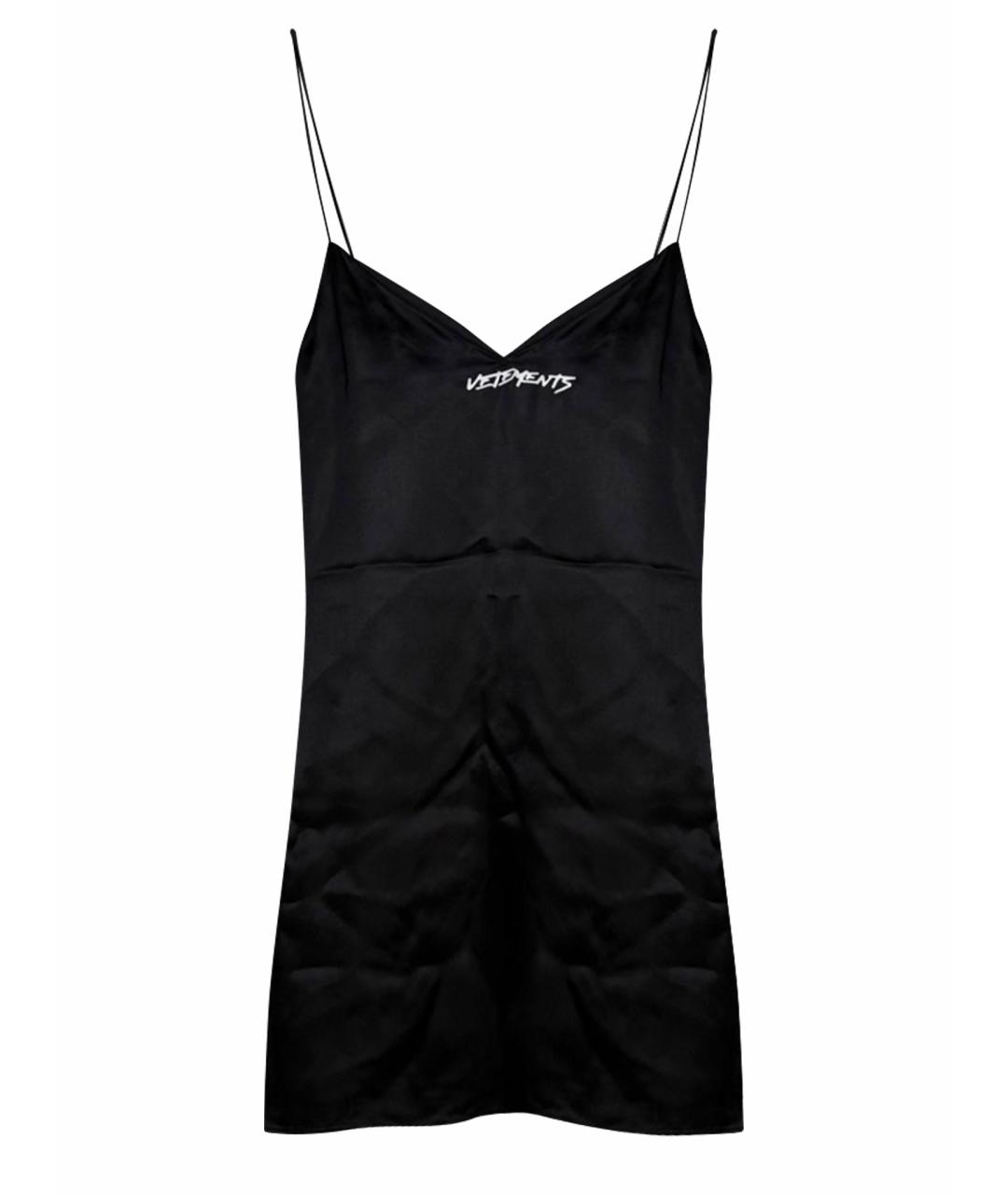 VETEMENTS Черное коктейльное платье, фото 1