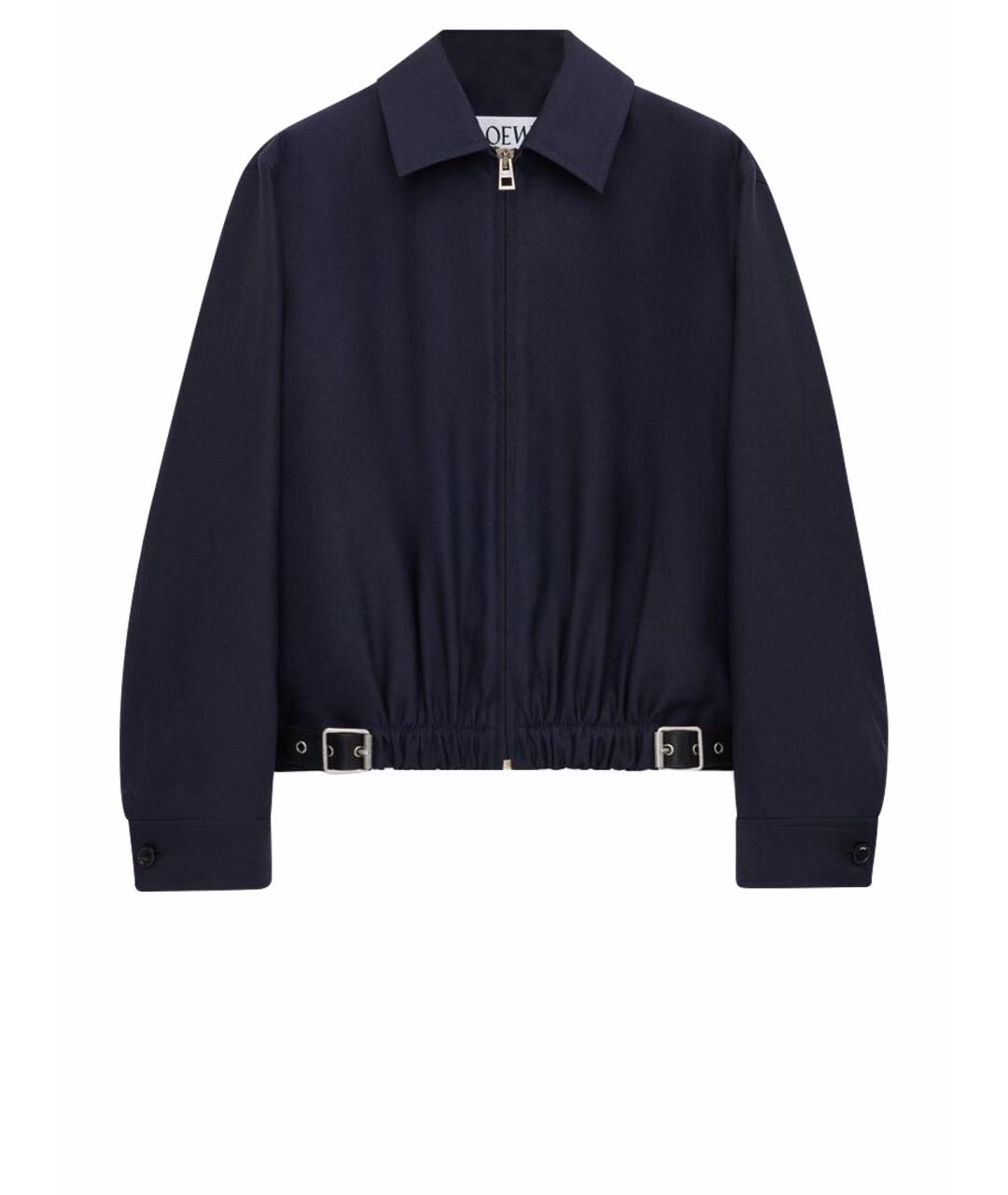 LOEWE Темно-синяя шерстяная куртка, фото 1