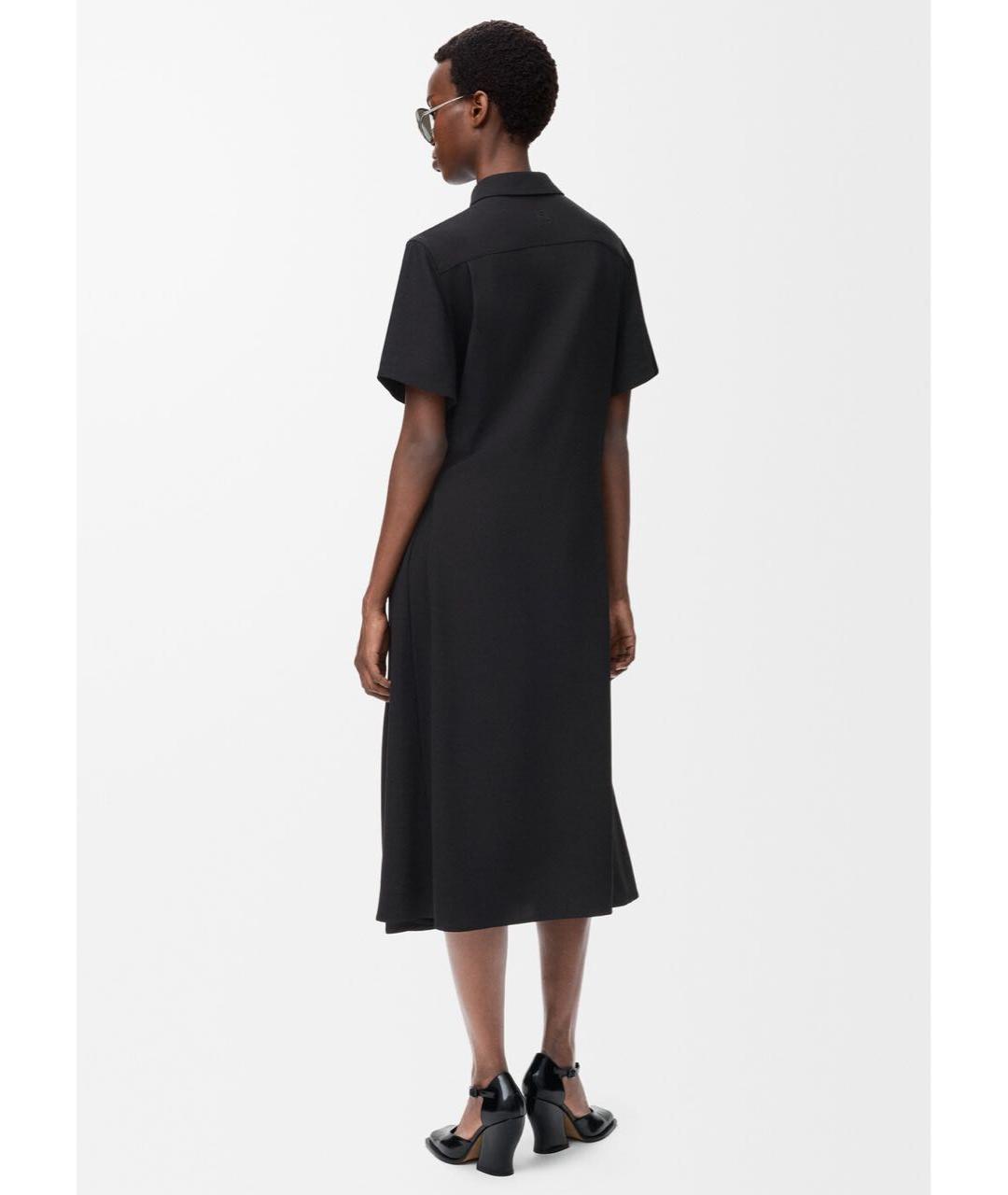 LOEWE Черное вискозное платье, фото 3
