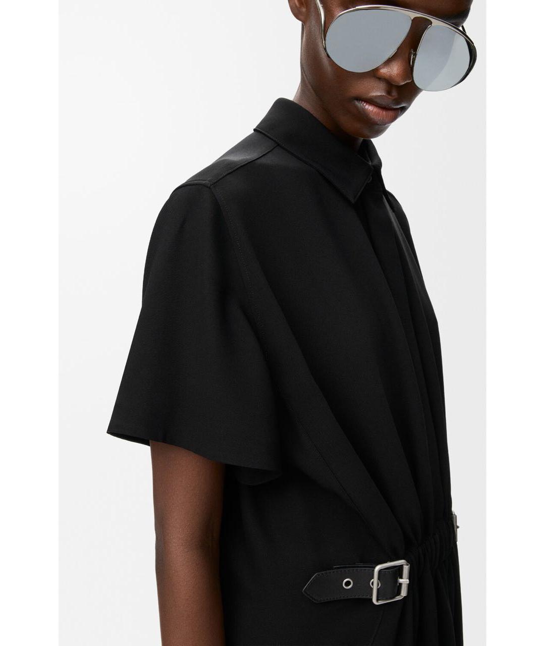LOEWE Черное вискозное платье, фото 4