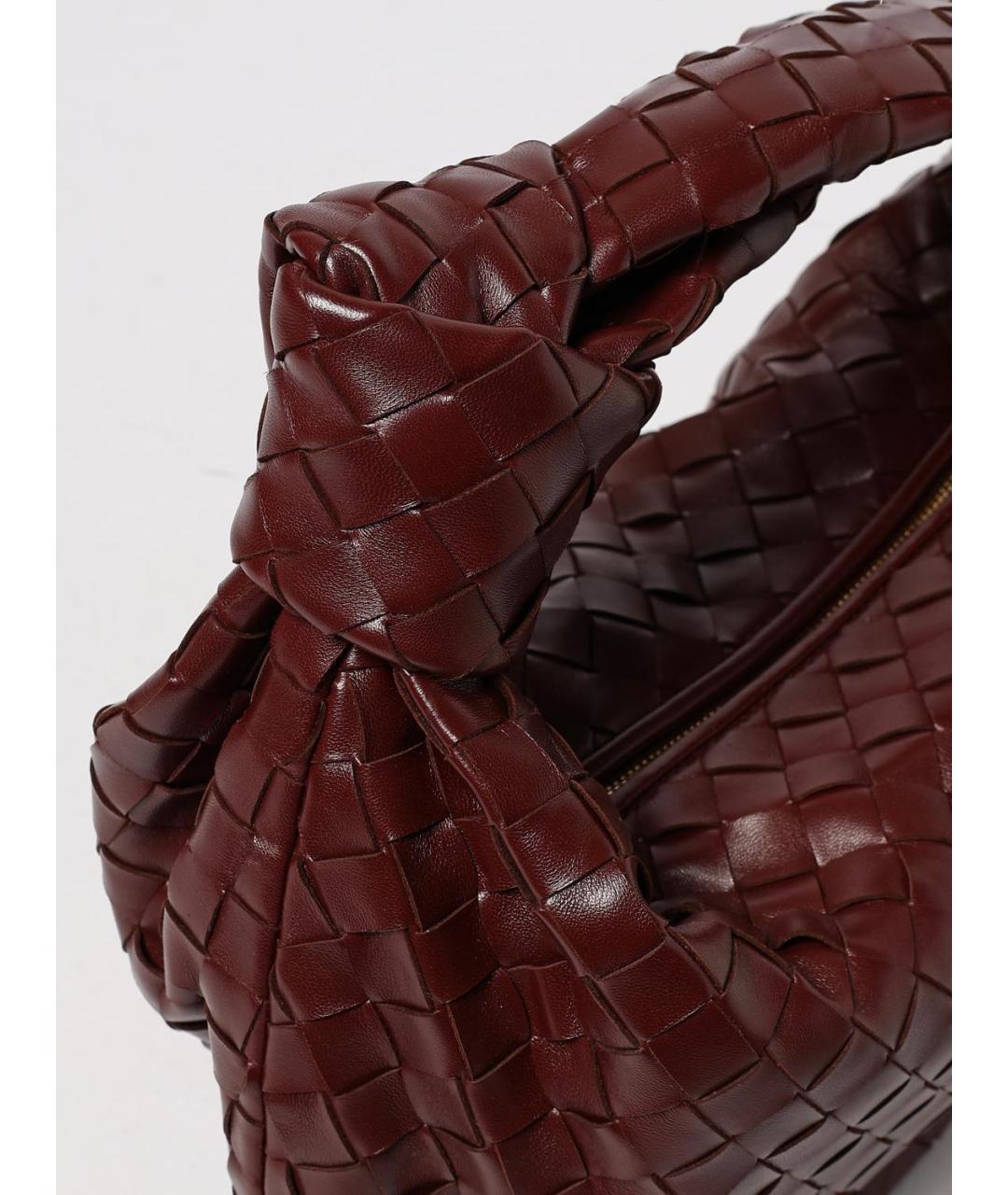 BOTTEGA VENETA Коричневая кожаная сумка через плечо, фото 4